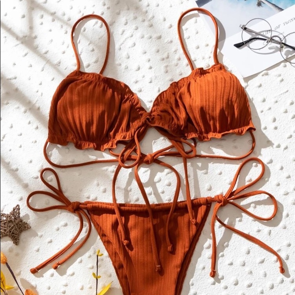 shein brown bikini